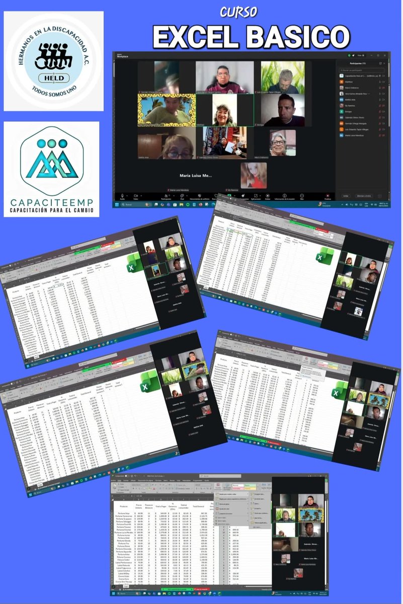 held_ac's tweet image. #CURSO 🖥️
&quot;#EXCEL BASICO&quot; 
👨🏻‍🎓👩🏻‍🎓 
Horario: #Domingos 7pm.
Por #ZOOM
Impartido por el Lic. Erick Morales de CAPACITEEM
APRENDE -&amp;gt; EMPRENDE -&amp;gt; 
Y CAPITALIZA 💰 EL #CONOCIMIENTO
#CAPACITACIÓN Y EMPRENDIMIENTO PARA UNA MEJOR CALIDAD DE VIDA DE LAS PERSONAS CON DISCAPACIDAD en #heldAC