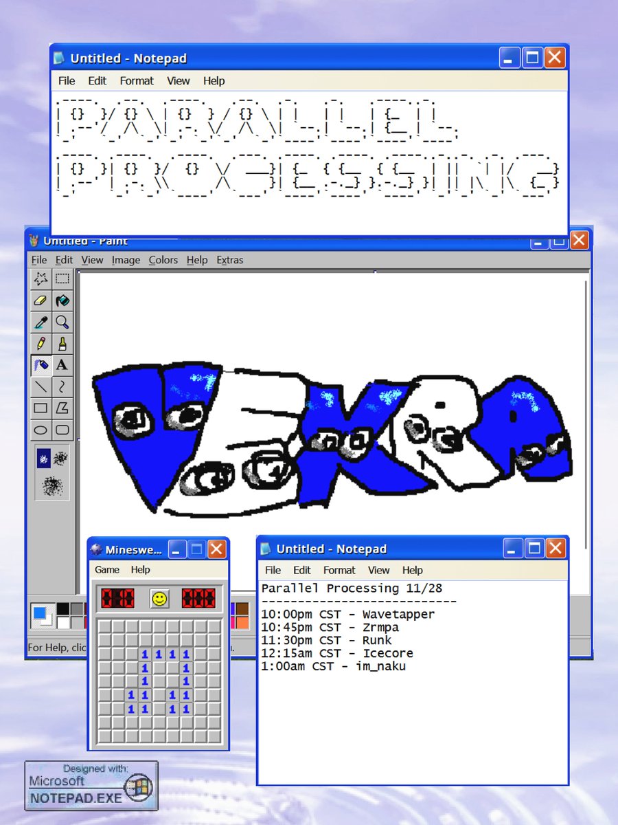 wearevexra's tweet image. Parallel Processing Vol. III 
Production &amp;amp; performance on the same thread.  

 11.28.25 | 10:00 PM CST

@WavetapperMusic 
@zrmpa 
@therunky 
@heyitsnoveci 
@im_naku 

DISCORD: discord.gg/vexra
VRC: vrc.group/VEXRA.7802