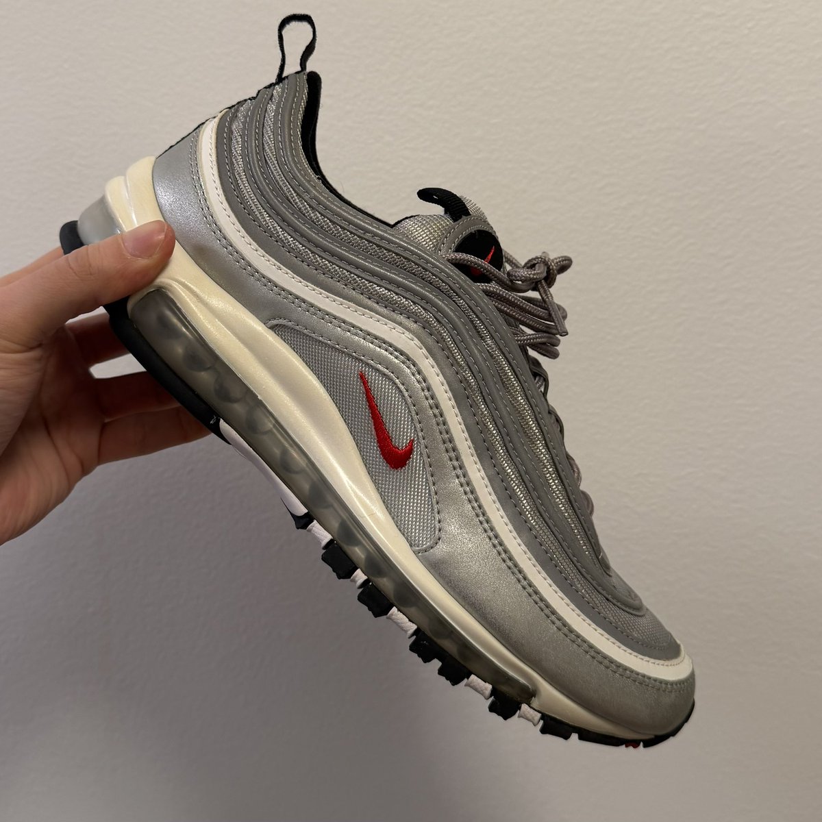 jakewoolf's tweet image. Just got a fresh pair of Air Max 97 silver bullets. 

We’ve been back before, but I’m not sure we’ve ever been back quite like this before.
