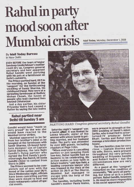 Dear Indians,

Never forget the heroes of 26/11.

At the same time, never forgive <a href="/INCIndia/">Congress</a> and <a href="/RahulGandhi/">Rahul Gandhi</a> for their inaction and apathy towards the Common People who suffered because of their incompetent governance!