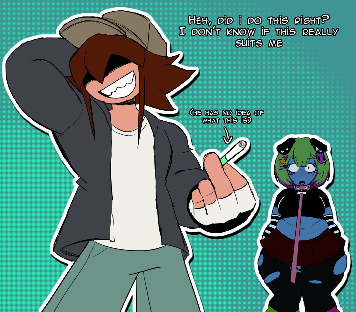 MozaicoTheRobot's tweet image. Lil gift i made for @sweetflan201 !!

She really likes Maavo and Garcello so i thought she would like this jdklgsdgfds