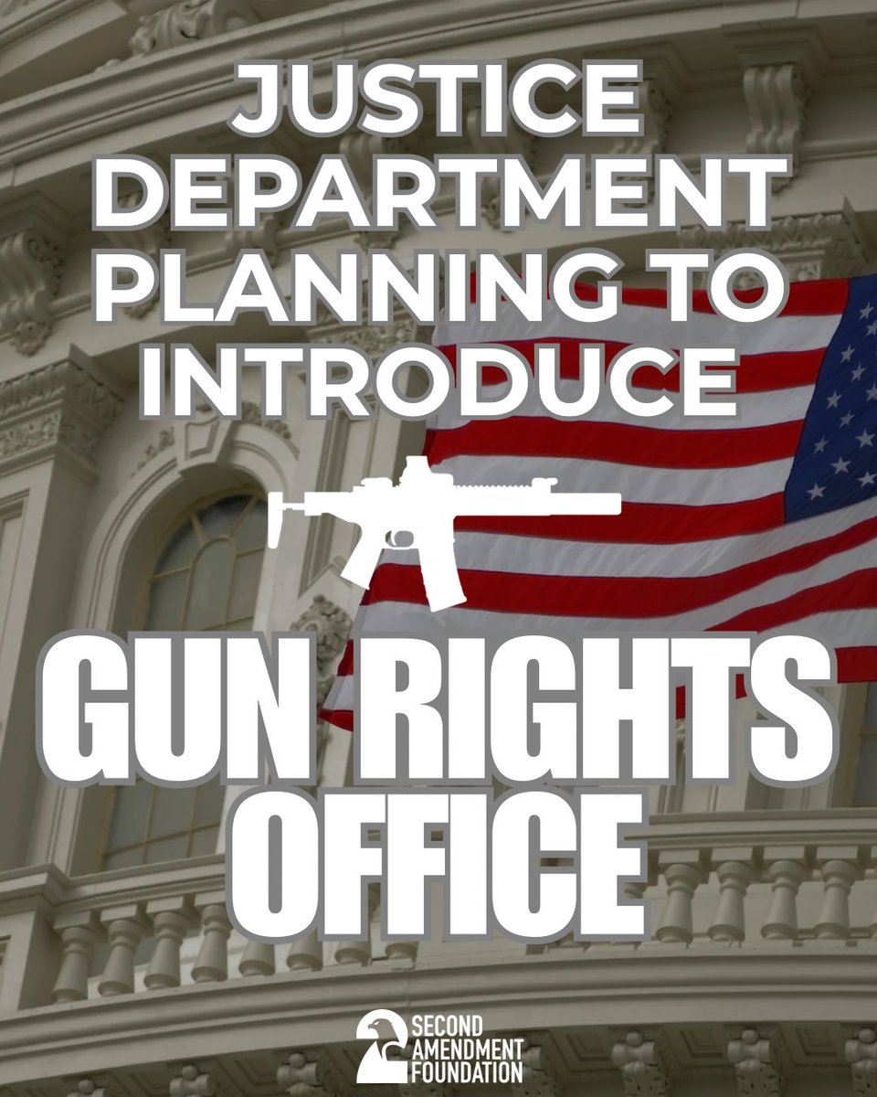2AFDN's tweet image. United States Office of Gun Rights??

“The Justice Department plans to expand gun-rights protections with a new office in its civil rights division dedicated to enforcing the U.S. constitutional right to bear arms, according to plans shared with Congress and reviewed by Reuters.…