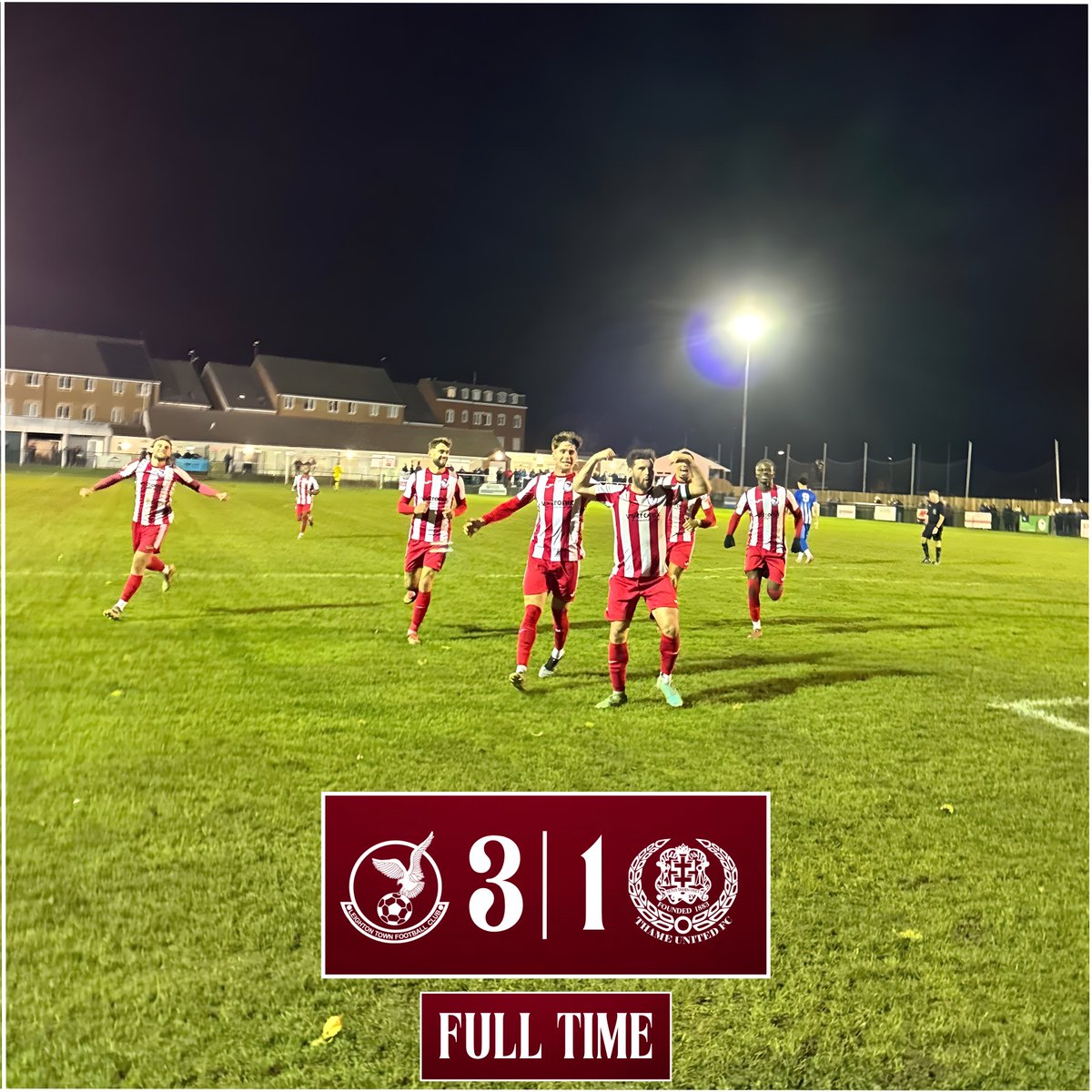 90+5’ FULL TIME

An absolutely fantastic performance at Bell Close this evening 🤩

Bit of a tame second half apart from Thorpey’s wonder volley! 🔥

UP. THE. TOWN!!!! ❤️

#YourTownYourTeam