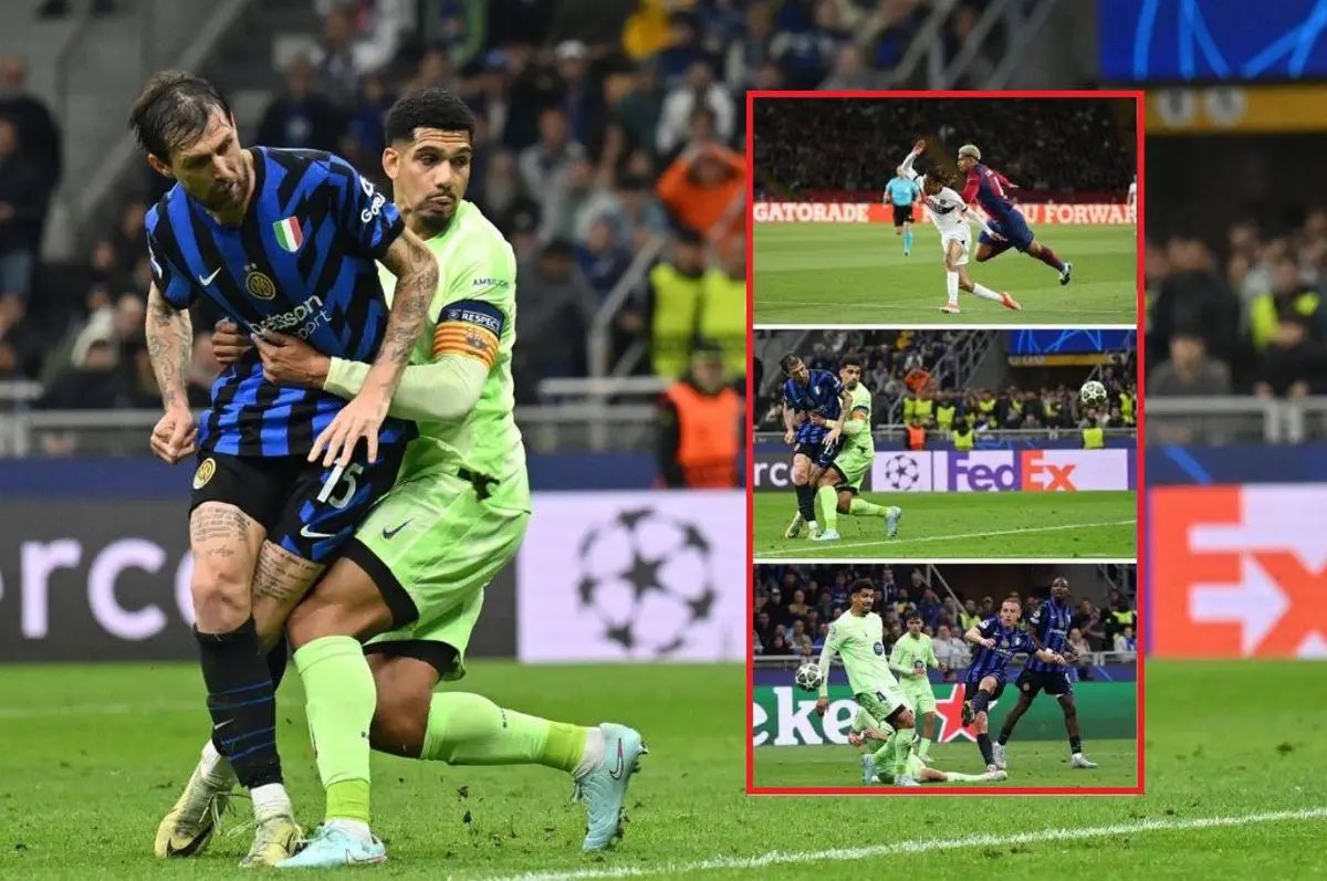 Multi_Deporte's tweet photo. Hay que reconocer que Roland Araujo es el mejor del mundo en algo. En salir en todas las fotos de las derrotas europeas del Barça. Tiene mucho mérito. https://t.co/3cbg4thorq