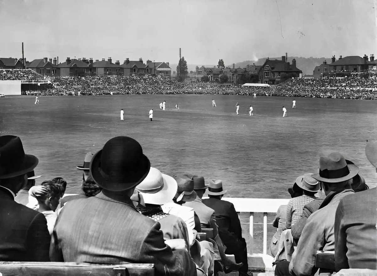 A general view of the 1st Ashes Test at Trent Bridge, June 1938