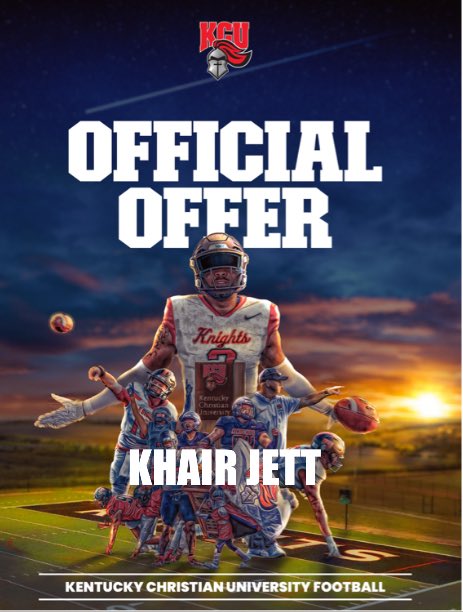 JettKhair's tweet image. Thank you Lord!! Blessed to receive another offer from Kentucky Christian University !
#Loop
@RaivioMatt
@BrandonYounger @kennycoleman81
@Coach_T_Pruitt @RealCoachBarron
@TroyerNolan