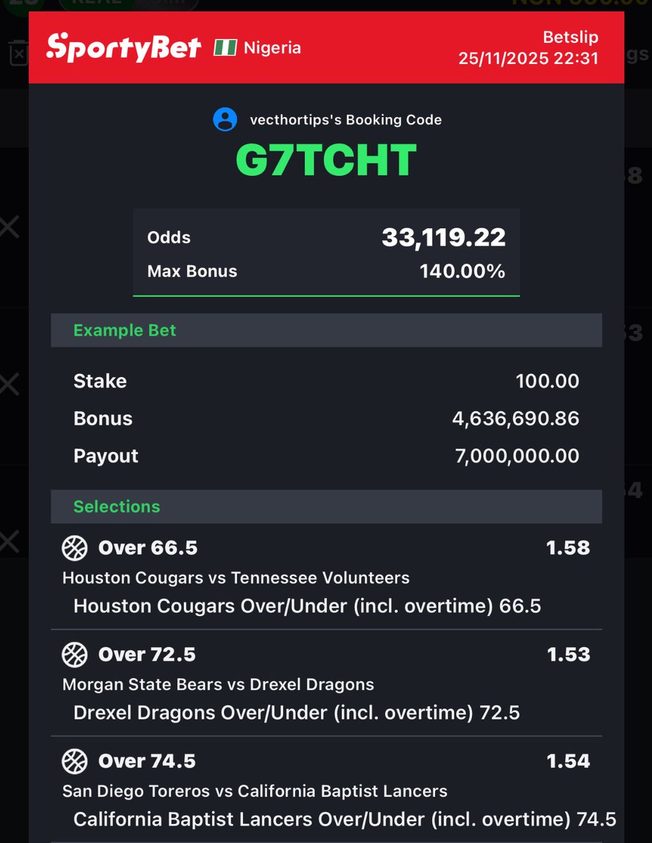 VecthorTips's tweet image. NCAA

G7TCHT

P60QBD

PLAY | EDIT | FLEX | SPLIT INTO 2 OR 3