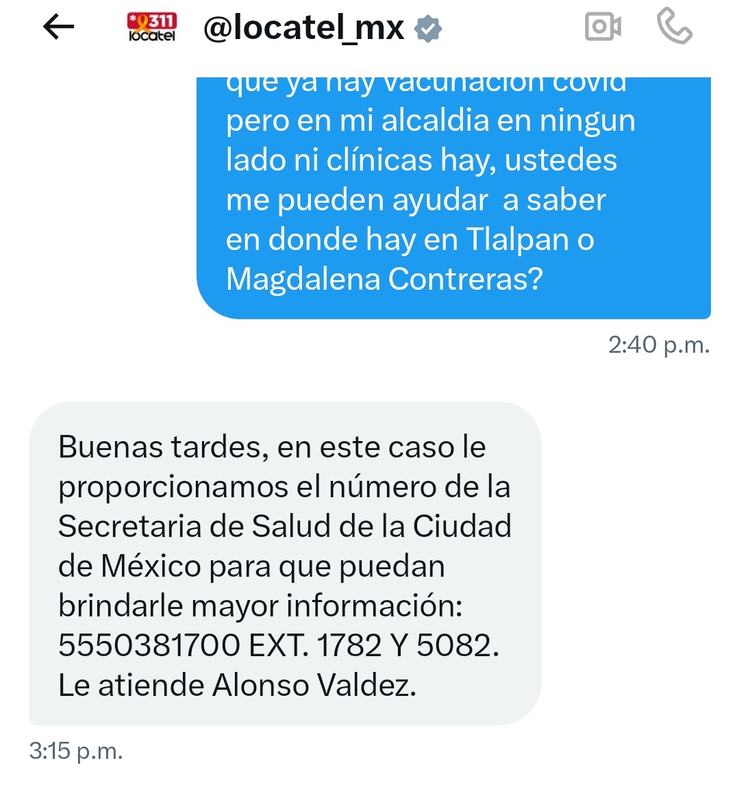 Andrea82825907's tweet photo. @SSaludCdMx @SSalud_mx por que anuncian campañas de vacunacion inexistentes no hay covid por ningún lado de la CDMX, los teléfonos de la SSALUD no funcionan ni los hospitales en Tlalpan tienen vacunas, urge dejen de publicitar en medios mentiras @ImagenTVMex ojala saquen este tem https://t.co/b4BpvmWL17