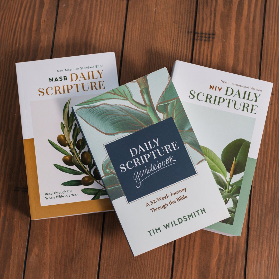 Want to make Bible reading a daily habit that truly lasts? 
The Daily Scripture Guidebook by pastor, professor, and YouTuber <a href="/timwildsmith/">Tim Wildsmith</a>  is your practical, thoughtful companion to read through the entire Bible in a year—without feeling overwhelmed. With weekly reading plans,