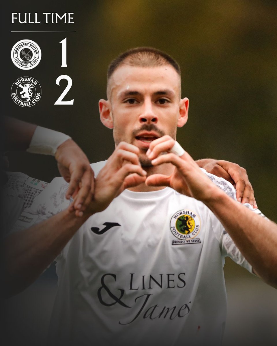 HorshamFC's tweet image. What a brilliant performance , the Hornets hold on for a 2-1 win against a very good Ebbsfleet team. A thoroughly  professional performance .