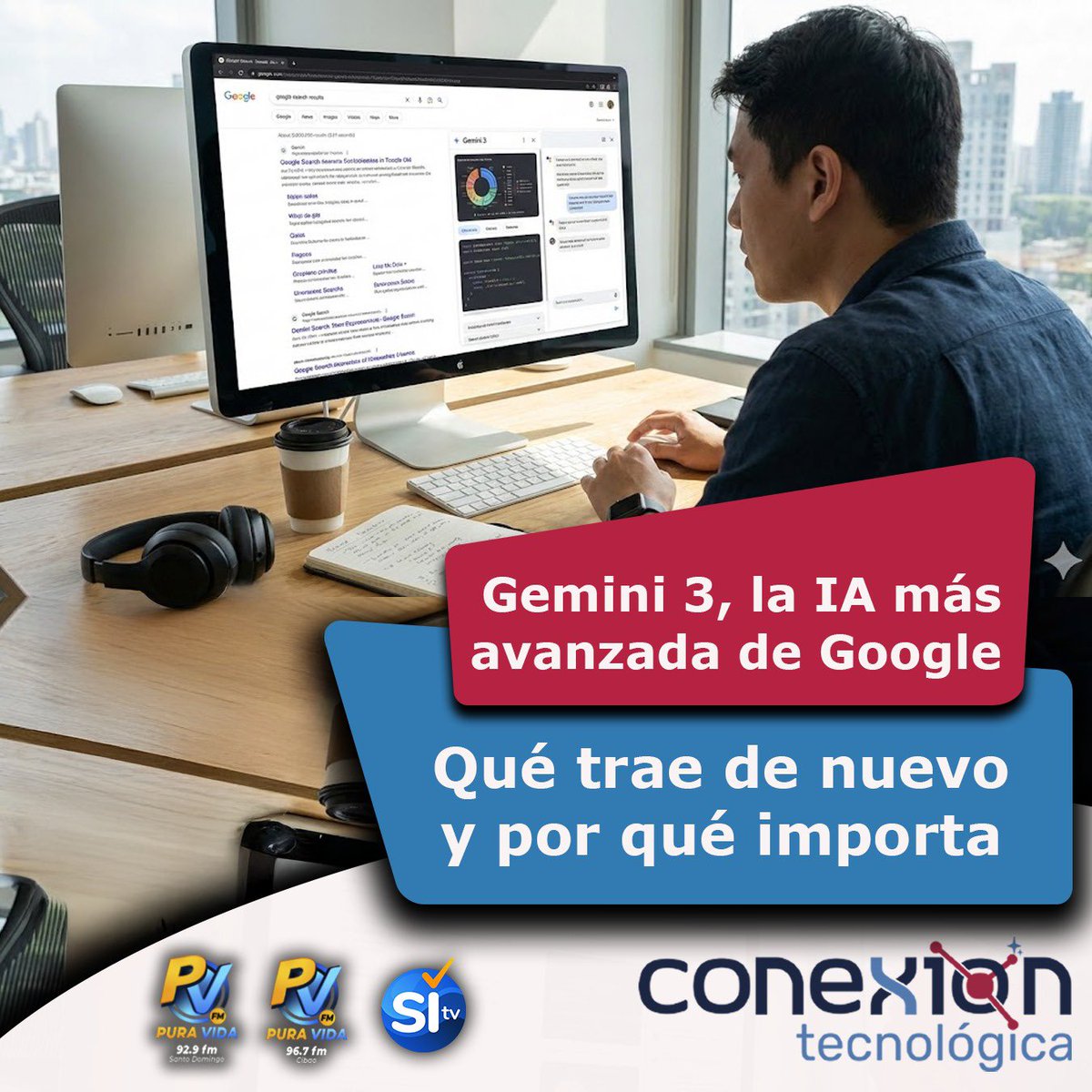 ConexionTecRD's tweet photo. Gemini 3, la IA más avanzada de Google: qué trae de nuevo y por qué importa

Google ha lanzado Gemini 3, su modelo de inteligencia artificial más ambicioso hasta ahora.

📲 Para más información, sigue el link en nuestro perfil o visita: https://t.co/YfBnsbs1GR https://t.co/8kyB3gdu0q