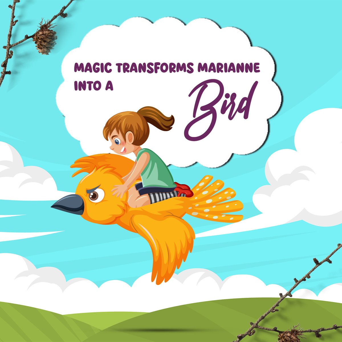 kathleenauthor1's tweet image. The moment Marianne becomes a bird is nothing short of breathtaking. Suddenly light, free, and full of possibility, she experiences life from a brand-new perspective.

#TransformationMagic #KidsFantasy #MarianneJourney #ChildrensAdventure #BookMagic #InspiringReads #imagination
