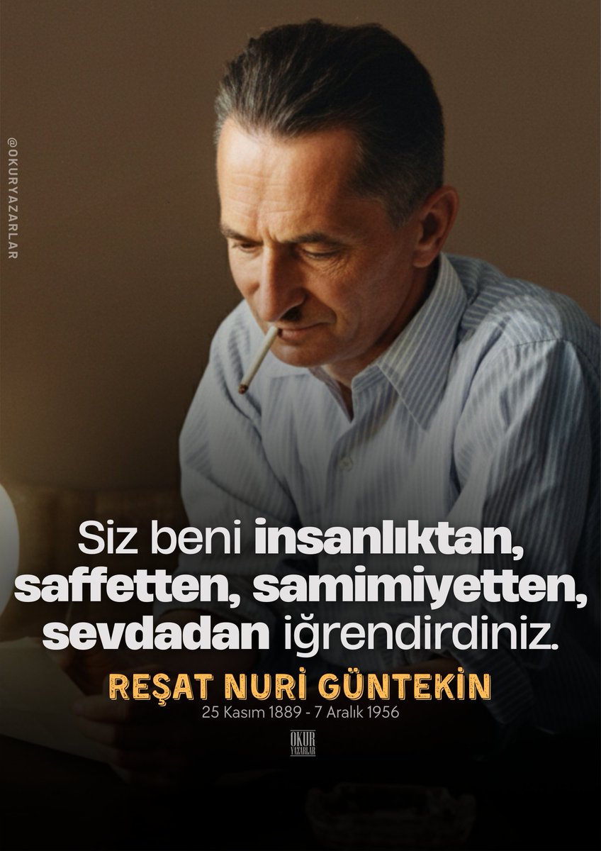 İyi ki doğdun Reşat Nuri Güntekin!