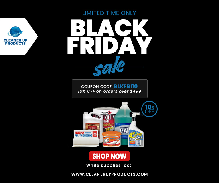 CleanerUpProds's tweet photo. BLACK FRIDAY SALE!

We are dropping 10% OFF when you spend $499+ on all cleaning products &amp; construction supplies.

Use Code: BLKFRI10

Sale ends Nov 28, 2025 — don’t wait!

Shop: https://t.co/QWWtWKmMXF
☎️ 800-859-1915
📧 customerservice@cleanerupproducts.com

#BlackFriday https://t.co/y8xGTwGHOa