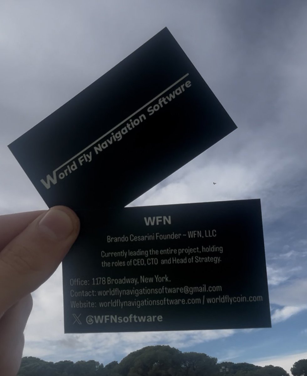 WFNsoftware's tweet image. They just landed.  
WFN institutional cards.  
Contacts · Website · headquarters. 
For the pioneers building the next revolution in air mobility.