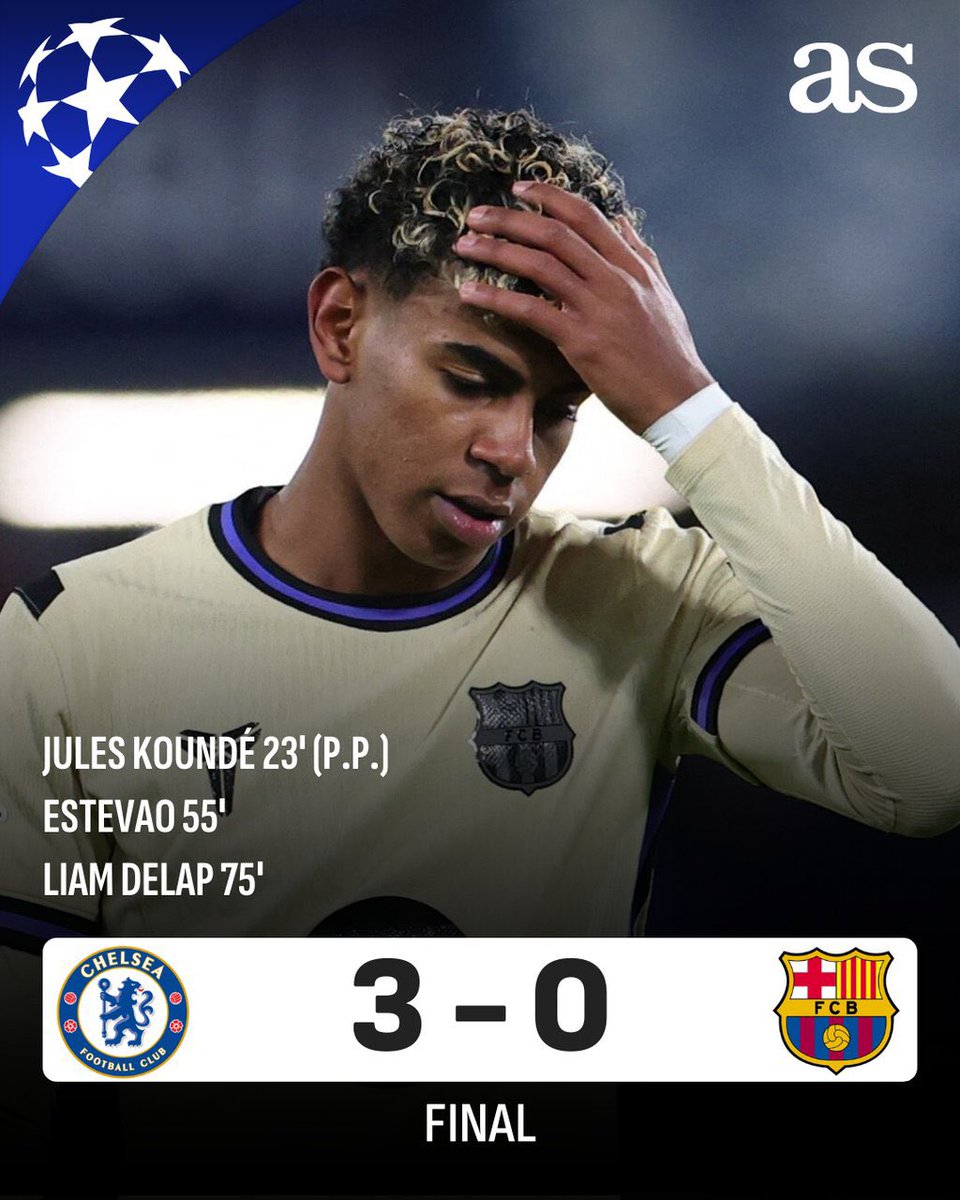 bt3's tweet image. تشيلسي يضرب برشلونة بـثلاثية! 😱