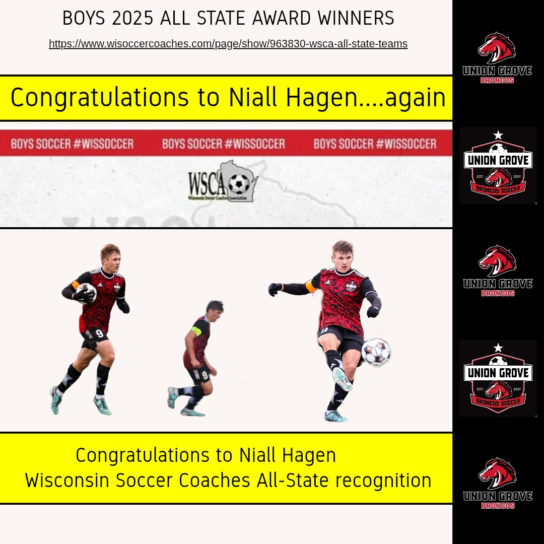 Congratulations to Niall and to all of the 2025 players recognized!!