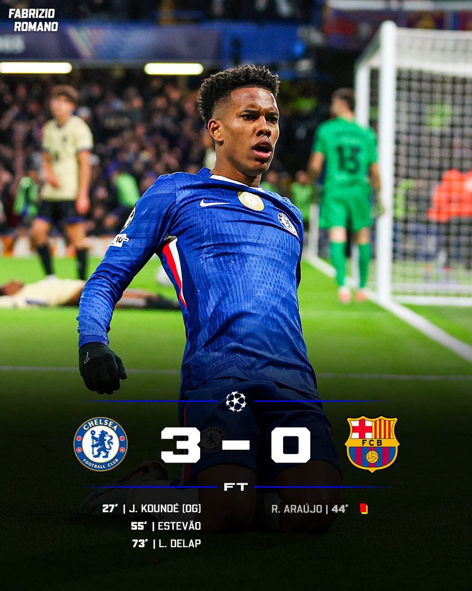 FabrizioRomano's tweet image. Chelsea make it 3 against Barça! 🔵3️⃣

Who’s your Man of the Match?