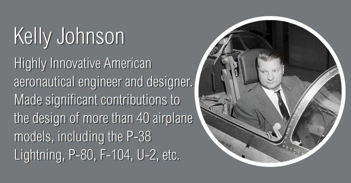 Clarence “Kelly” Johnson was a pioneering aeronautical engineer whose work helped define the future of aviation. 

#Aviation #AircraftInteriors #AviationHistory #Innovation #Collaboration #Aerospace #Travel #design #Aircraft #Trailblazer #history
