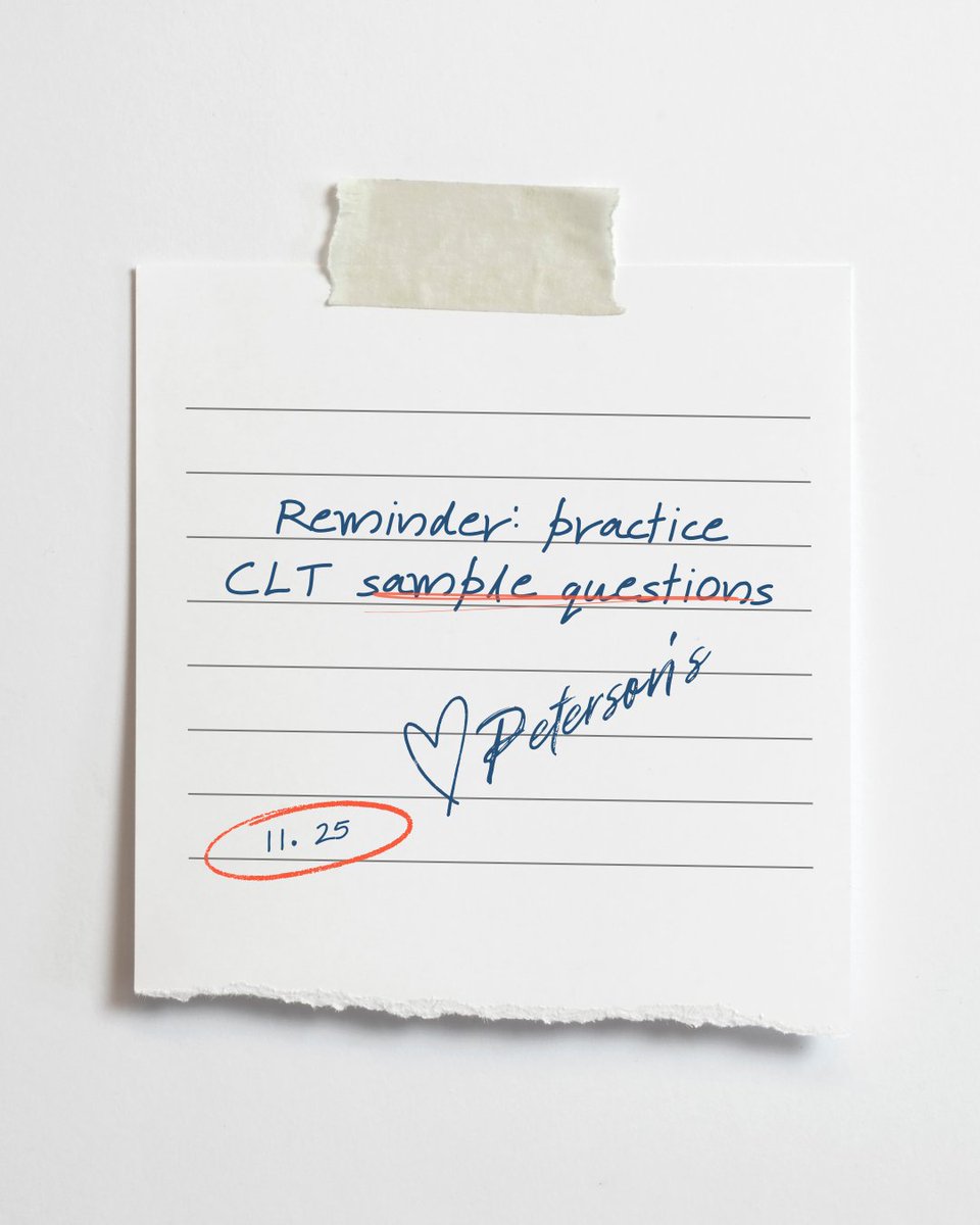 Ready to ace the CLT? 
👉 Uncover CLT section breakdown, sample questions, and test prep strategy here: petersons.com/blog/classic-l…

#CLTTestPrep #ClassicLearningTest #CLTSampleQuestions #EdTech #CollegeEntranceExam #TestPrep #ClassicalLearningTest #CLTExam