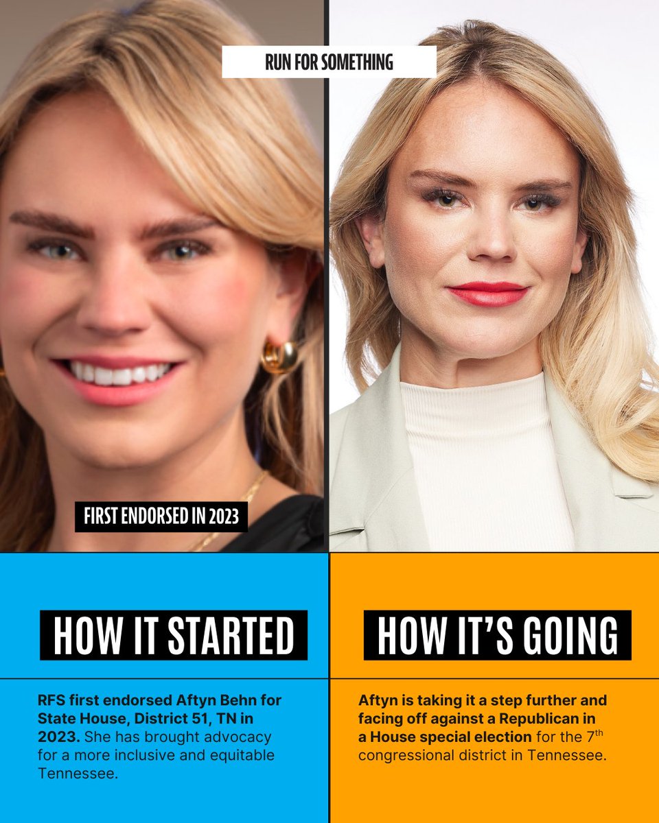 runforsomething's tweet image. How it started: @aftynfortn jumped into local organizing because her community deserved better.

How it’s going: She’s now an RFS alum running in a House special election in a district Trump won by 22 points.

That’s what bold leadership looks like.

nyti.ms/48c03SV