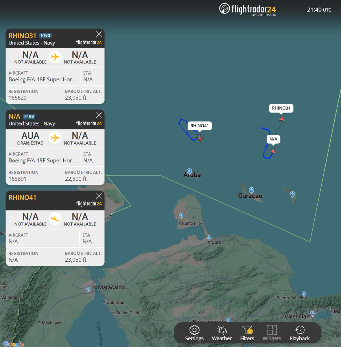 🚨 ¡ÚLTIMA HORA VENEZUELA! 🚨🇻🇪
 
URGENTE — ¡LO ÚLTIMO! 🇻🇪 🇺🇸 — 

AHORA 🚨 En este momento se encuentran dos F-18 cerca de las costas de Venezuela.