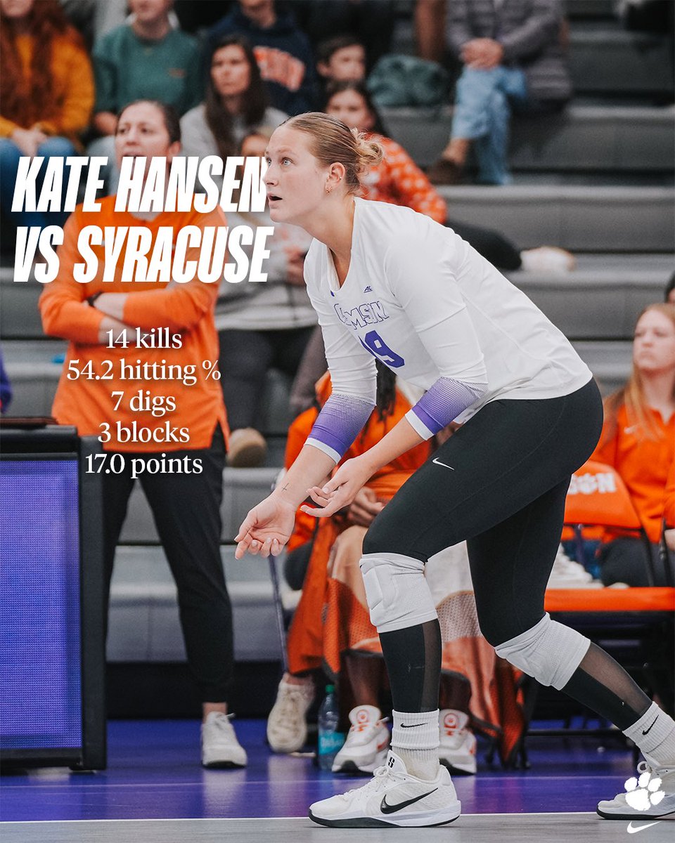ClemsonVB's tweet image. Kate was on 🔥 today‼️

#OwnToday