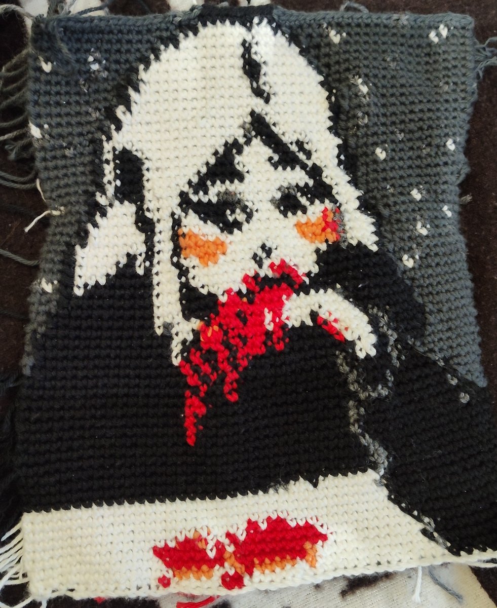 Crocheted a bunch of mini album covers because there super fun and easy to do. Here's the first one: Weatherday Hornet Disaster