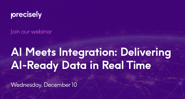 PreciselyData's tweet image. Real-time data is essential for AI. 

Join us to learn how to deliver trustworthy, low-latency data—and keep pipelines governed and reliable—without major changes to your environment.

Save your spot: okt.to/AcHijw