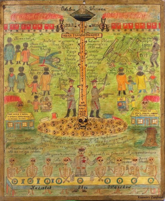 Jedna z prac opisanego wcześnie Ksawerego Zarębskiego. To jest po prostu czysty geniusz i emanacją jego antykomunistycznej postawy.