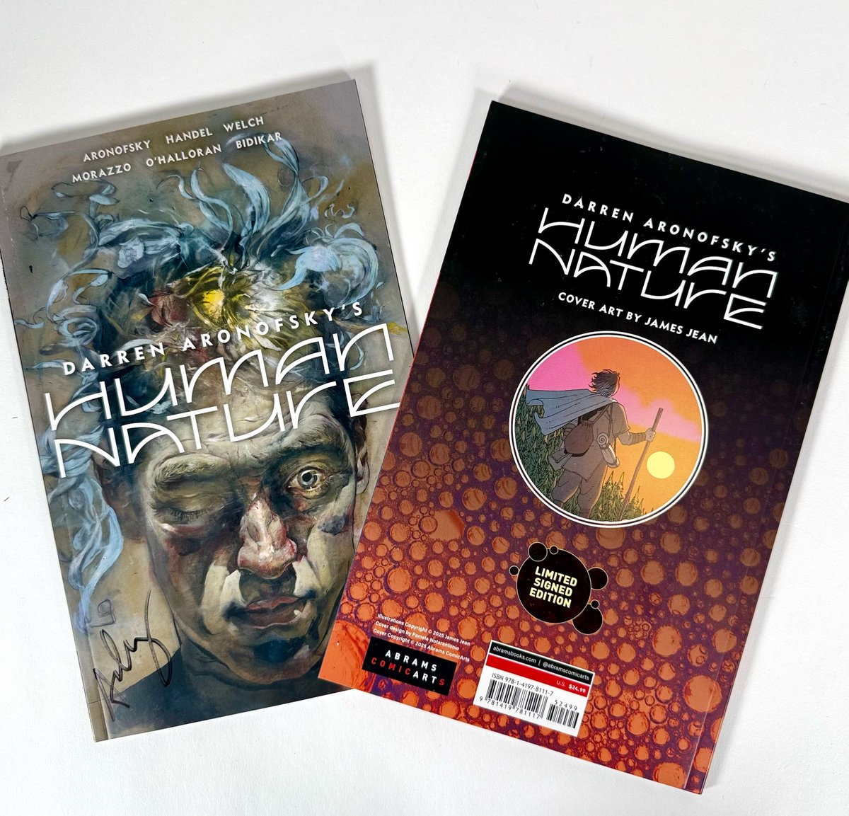 AbramsComicArts's tweet image. Here is a look at the signed edition of Human Nature! 

These two editions are now on our website!

#NewRelease #PreOrder #HolidayGift #SignedEdition #GraphicNovel