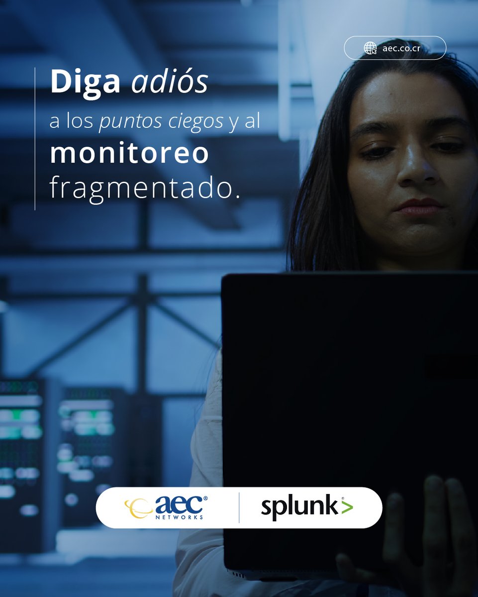 aecnetworks's tweet image. ¿Su equipo enfrenta puntos ciegos en la infraestructura?  Con Splunk, obtenga visibilidad completa de extremo a extremo, correlacionando métricas, logs y trazas en tiempo real.

Contáctenos: WhatsApp wa.me/50660593482 | 🗓 Agende una cita ow.ly/ztrJ50U8K3m.