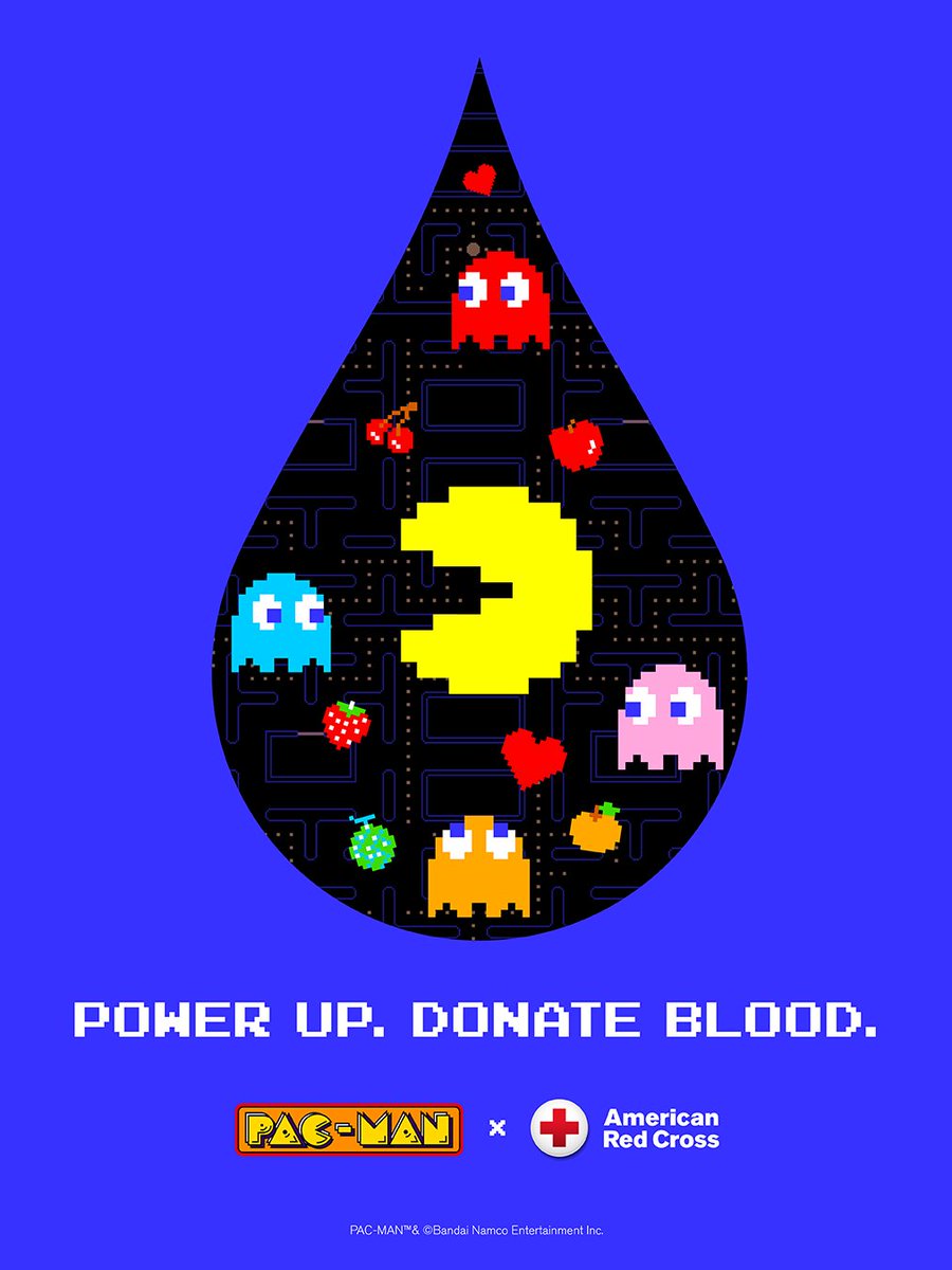 RedCross's tweet image. We’re chomping this new merch up! Come to give blood or platelets through Dec. 7 for an exclusive pair of Red Cross x PAC-MAN socks, while they last. Join the PAC and make an appointment to give: rdcrss.org/3Kdf919

Level up: You’ll also get a custom Red Cross x PAC-MAN…