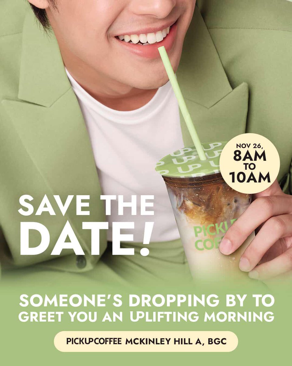 DONNYSQUADPH's tweet photo. A special guest for the first PICKUP POP-UP can't wait to give you an UPlifting morning! 🌞

Catch him at PICKUP COFFEE Upper McKinley Hill A today from 8 to 10 AM!

@donnypangilinan
#DonnyPangilinan
#PICKUPPOPUP #MakeltMerryMakeltPICKUP https://t.co/otHOgYGDjt