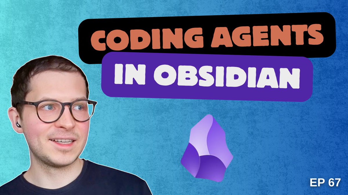 Have you tried using coding agents in Obsidian?  

<a href="/ArtemXTech/">Artem Zhutov</a>  has created some great workflows and use cases with Claude Code in his vault! He shares them with us this week and I love the morning routine he has