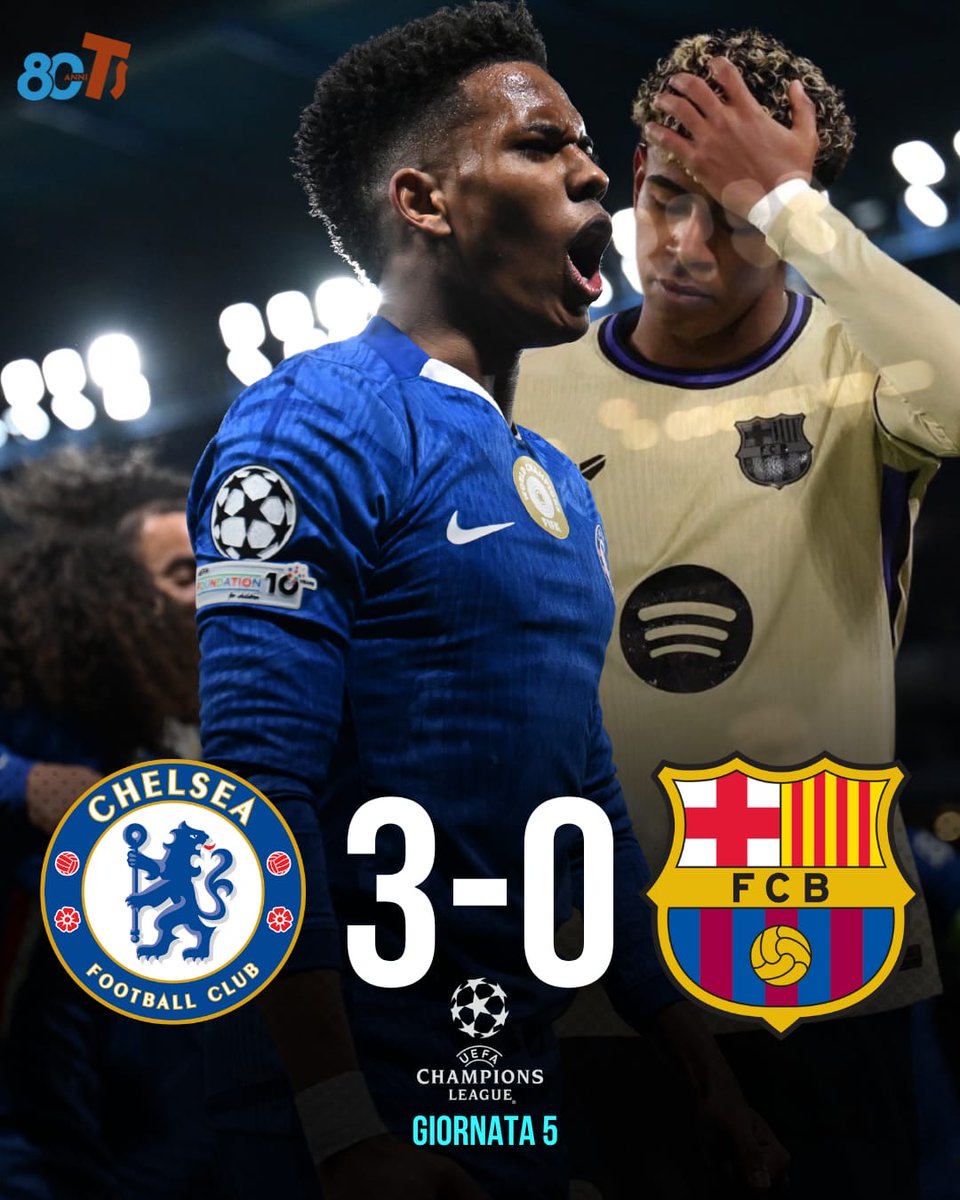 tuttosport's tweet image. Tutto facile per il Chelsea contro il Barça 👀

Uno sfortunato autogol di Koundé spiana la strada ai Blues: nel secondo tempo Estevao e Delap mettono la firma sulla vittoria ✅

#Tuttosport #ChelseaBarca