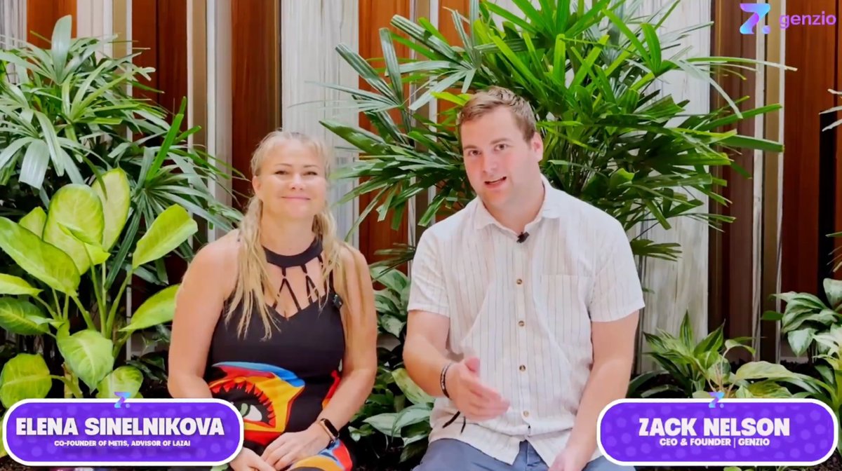 MetisL2's tweet image. Check out the full discussion between @ElenaCryptoChic and @DogecoinZack of @GenzioCo about the emerging AI Internet economy.

Watch here ▶️ f.mtr.cool/gxgqjpqbdr