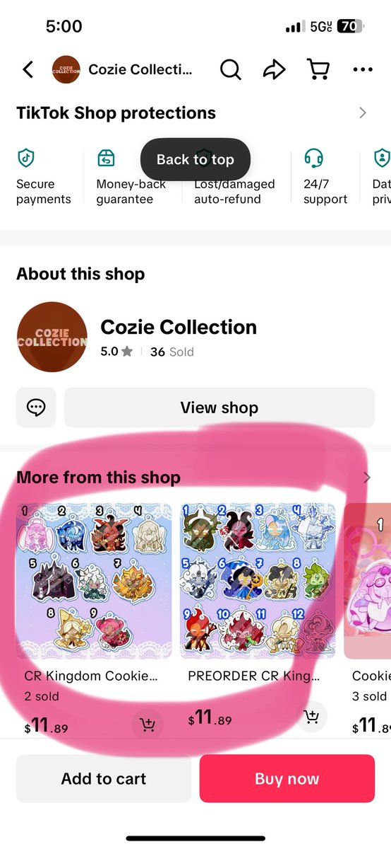 PrlPoltergeist's tweet photo. 🚨 HELP NEEDED ASAP 🚨 

There is a shop on TikTok that has stolen multiple artists designs of cookie run kingdom and are selling them. They have already made two sales off my designs and I need help taking them down!

PLS share to get the word out and send to you CRK ARTISTS!! https://t.co/fpGqScMZDE