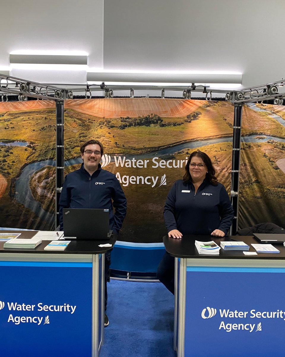 WSASK's tweet image. The doors are open at Agribition! Come visit the WSA team at booth 133 - we&apos;re here all week to answer your water related questions.