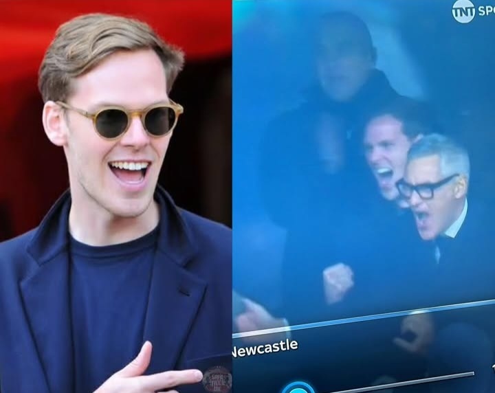 Kyril Louis Dreyfus aperçu en train de célébrer le but marseillais au Vélodrome ! 😭

Le OWN est total <a href="/NewcastleUtd_FR/">Newcastle United FR 🇫🇷</a>. 🤣🤏

#TeamOM
#SAFC ❤️🤍