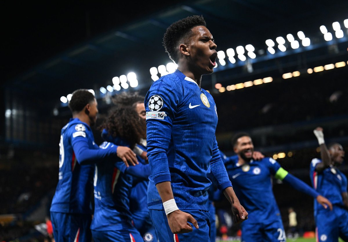 100B_Chelsea's tweet photo. 💬 - #Estêvão sur son but :

"Tout s'est passé très vite pour moi. J'ai trouvé de l'espace, je me suis faufilée et j'ai marqué. 

C'était le moment le plus spécial de ma carrière.

J'espère en marquer beaucoup d'autres."

[@primevideosport] #CFC #CHEFCB https://t.co/Z3hHLn7Ipr