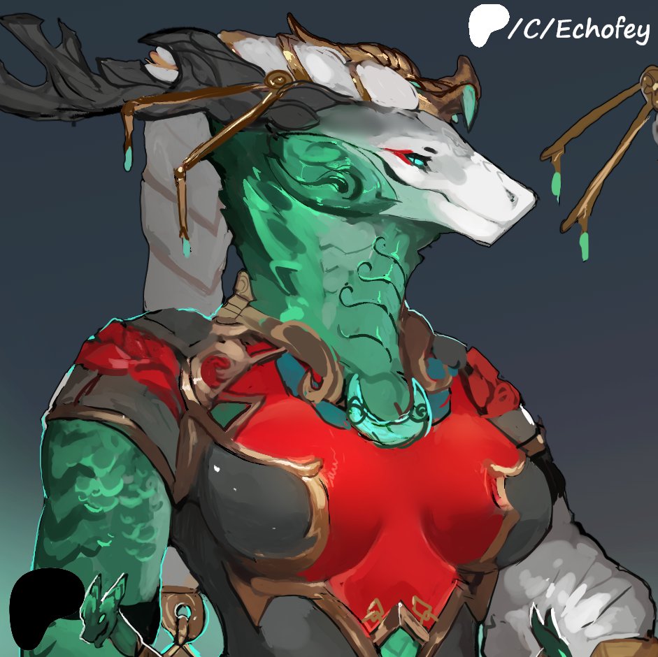 Here's a sneak peek of a lass I've been working on ^^

Full piece can be seen early on my Patreon~