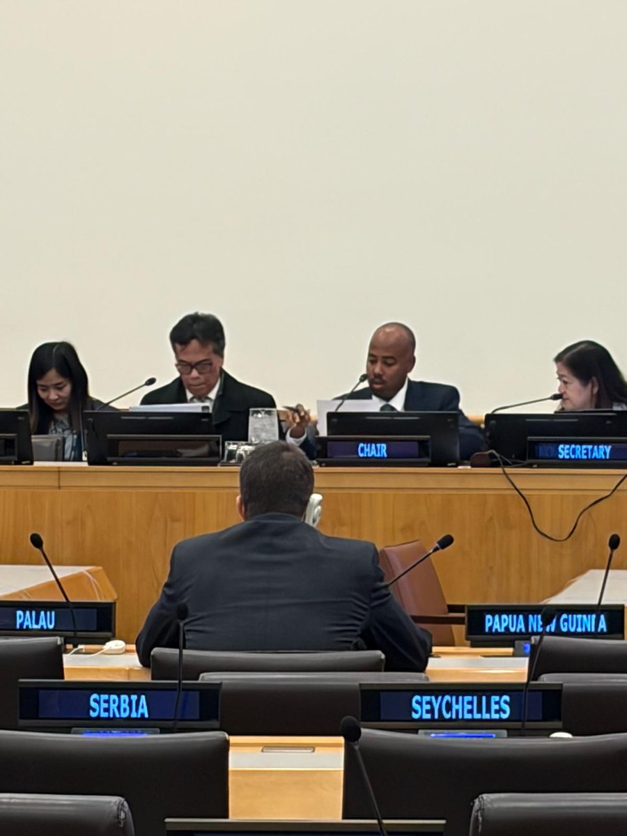 ElayeA's tweet image. Honoured to chair today’s informal discussions on the UN Pension Fund budget.
This Fund is a cornerstone of the UN system, and Member States must ensure it remains strong, well-managed and fully equipped to meet its mandate. #UN #UNJSPF @AmbDoualeh @OmarMFarah1