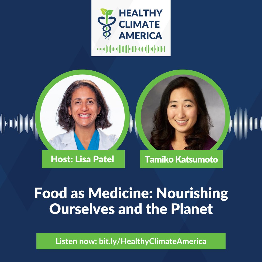 docsforclimate's tweet image. As families gather around the table this holiday season, our new Healthy Climate America episode with @TamikoKatsumoto invites us to consider how thoughtful food choices can nourish ourselves and the planet.

Listen here: bit.ly/HealthyClimate…