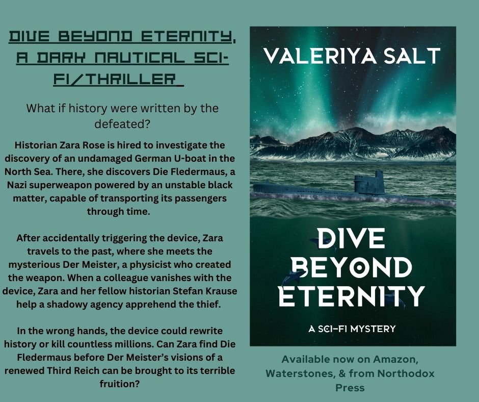 I have two good news for you😍

1. DIVE BEYOND ETERNITY stays with Northodox Press &amp; is available on Amazon &amp; at Waterstones. 

2. You can get it with 25% discount now directly from the publisher just in time for Christmas. 

northodox.co.uk/product-page/d…

#ChristmasGiftIdeas