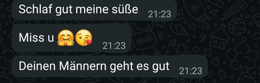 Mein Mann ist heute bei meinem Freund 🥰