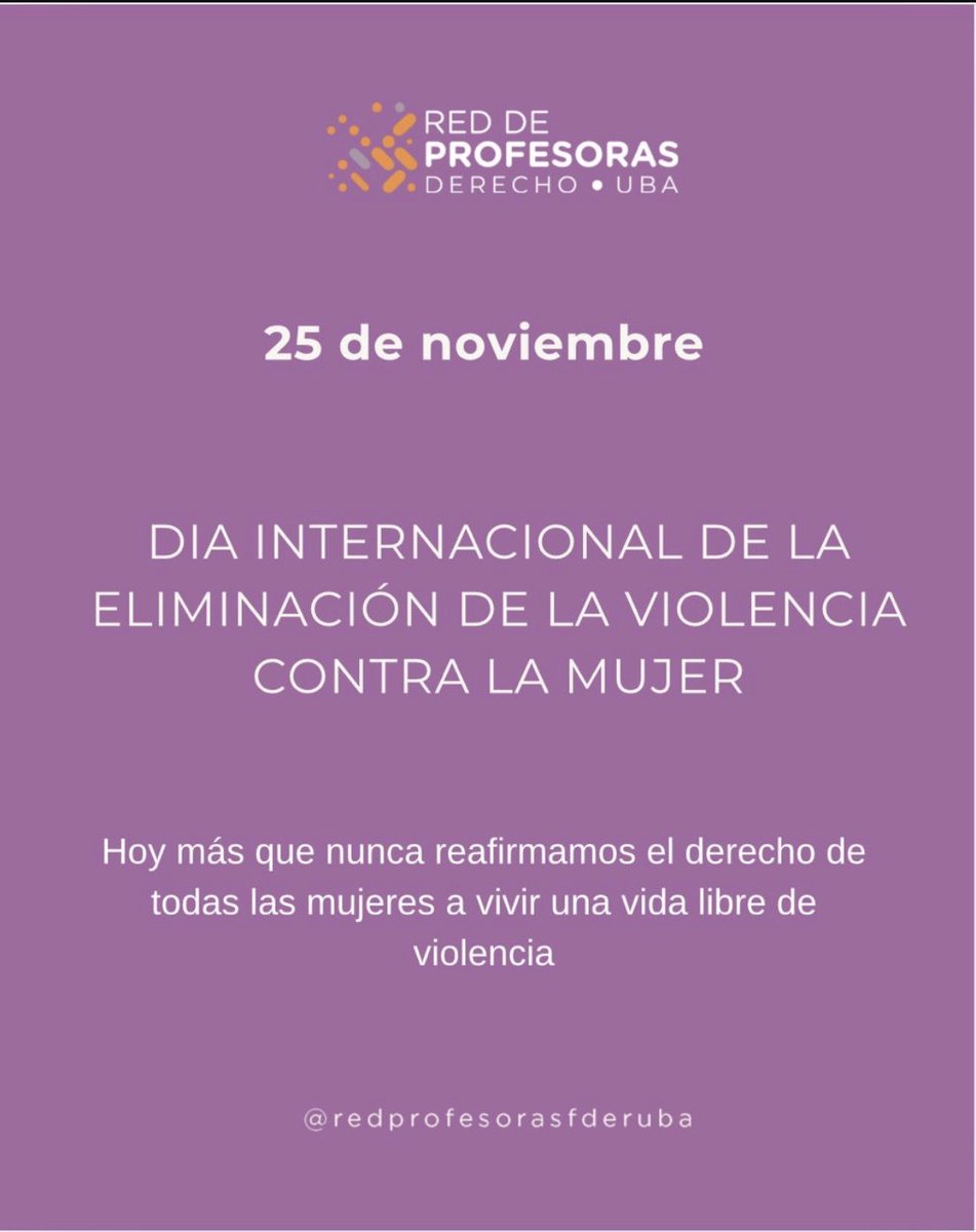 Red de Profesoras de Derecho-UBA (@profesorasfder) on Twitter photo 