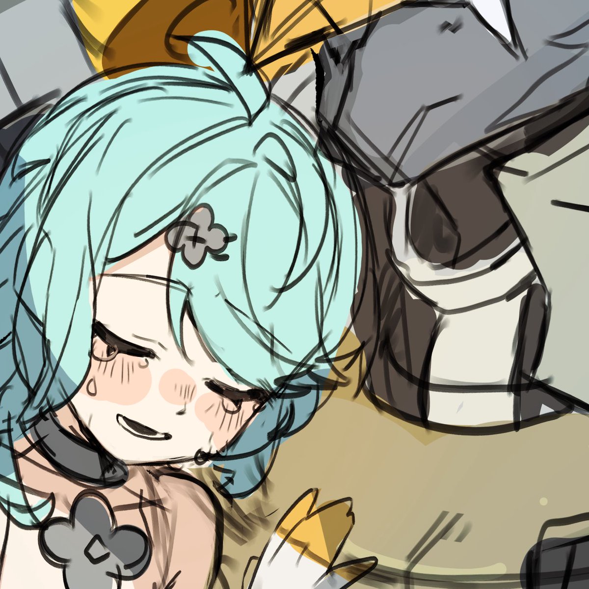 Sawarabi_2000's tweet image. オボルス全員のらふ描き終わり〜