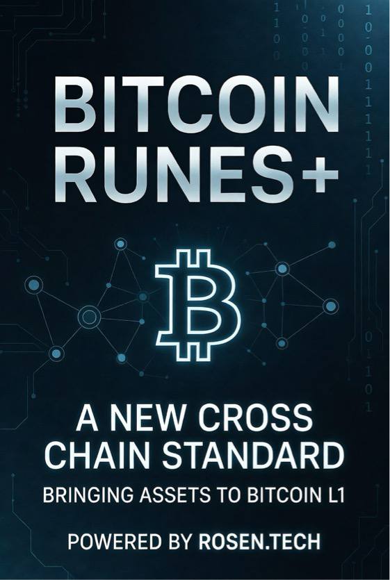 ERG_Armeanio's tweet image. Rosen Runes+ can move any asset supported into and out of Bitcoin L1. 

All while protecting supply integrity and openly giving proof of no rehypothecation. 

It implements some nice properties simultaneously:

- Fully on-chain visible and indexer-friendly (like plain…