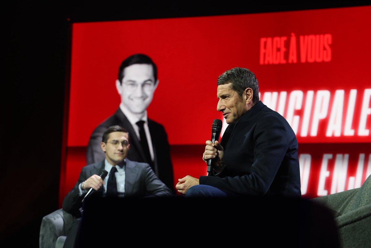 Nouv_Energie's tweet image. 🔴 @davidlisnard à la soirée « Face à vous », organisée par @leJDD au Dôme de Paris, où il a répondu en direct aux questions de @JulesTorres17 sur les enjeux des municipales.